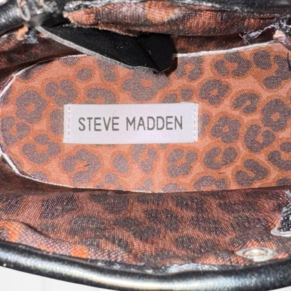 EUC Women’s Steve Madden Smiley Black Sequin High-top sneakers Size 9 - Picture 6 of 8